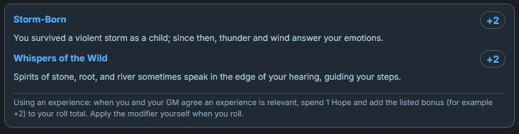 Experiences block rendering example