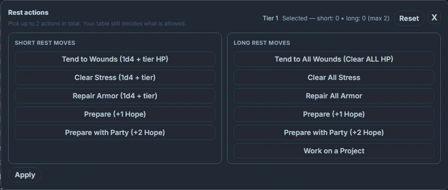 Rest options example